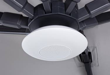 Lampa cu difuzor Bluetooth pentru umbrela de gradina Speaker - Bizzotto - O15 cm - LED - cu telecomanda