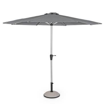 Umbrela pentru gradina/terasa Vienna - Bizzotto - O300 cm - stalp O48 mm - aluminiu/poliester - gri inchis