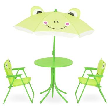 Set mobilier de gradina pentru copii - 4 piese - Frog - verde