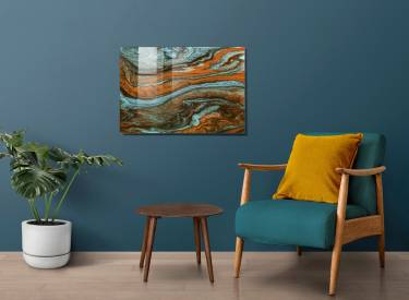 Tablou decorativ - 1416 - Sticla temperata - 30 x 45 cm - Multicolor