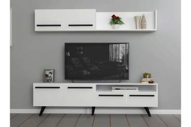 Comoda TV - Coraline - Mono - 180x458x295 cm - Alb